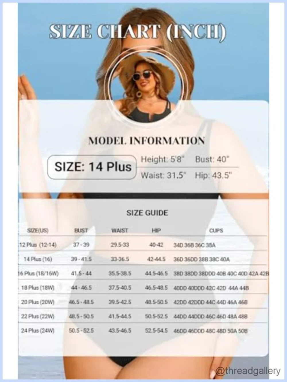 Plus Size High Waisted Ribbed Tummy Control Bikini Two Piece Swimset